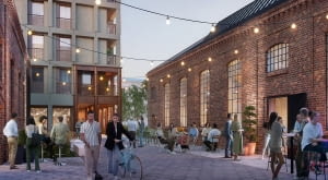 Teren dawnej fabryki Perun - wizualizacja.