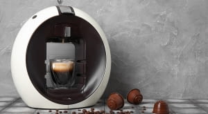 Biały ekspres do kawy