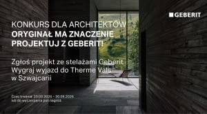 Konkurs "Oryginał ma znaczenie. Projektuj z Geberit!”