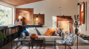 MARKBLÅMME Dywan z krótkim włosiem, wielobarwny/kratka, 160x230 cm