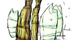 Delikatne krzewy i drzewa otulamy, żeby nie przemarzły