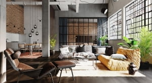 Elementy konstrukcyjne w aranżacji salonu