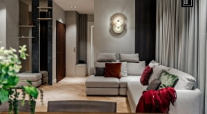 Harmonia inspirowana naturą: 90-metrowe mieszkanie w Warszawie