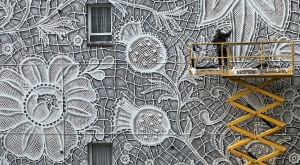 Mural NeSpoon w szkockim Aberdeen