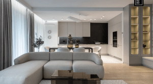 Światło, geometria i ponadczasowa forma – nowoczesny apartament