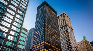 Seagram Building w Nowym Jorku. Proj. Ludwig Mies van der Rohe