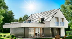 Dachówka betonowa Teviva TermoComfort, kolor grafitowy