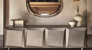 Rzeźbiarska komoda Alterego od Calligaris