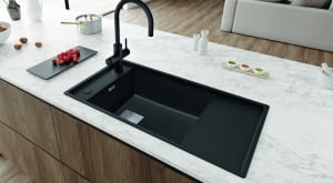 FRANKE bateria filtrująca Mythos Water Hub matowa czerń.