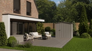 Domek ogrodowy Juno w wersji Modern z dachem dwuspadowym