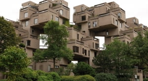 Habitat 67 w Montrealu. Proj. Moshe Safdie