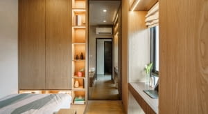 Zabudowa i przechowywanie wokół okna