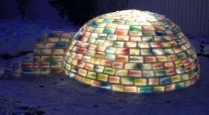 jak zbudować igloo, igloo, kolorowe igloo, tęczowe igloo
