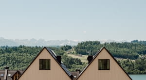 Panoramalake nad Jeziorem Czorsztyńskim. Proj. UCEES