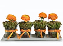 10.04.2011 WARSZAWA WYSTAWA I POKAZ FLORYSTOW PRAC DYPOLOMOWYCH SZKOLY MALGORZATY NISKIEJ FLORYSTA 2011 WIELKANOCNE KOMPOPZYCJE DLA CZASOPISMA BUKIETTY FOT. ARKADIUSZ SCICHOCKI / AGENCJA GAZETA