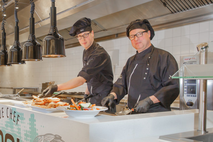 Werken in de keuken van Preston Palace