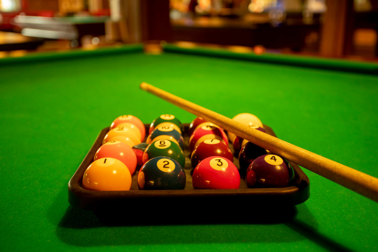 Biljartballen in Preston Palace