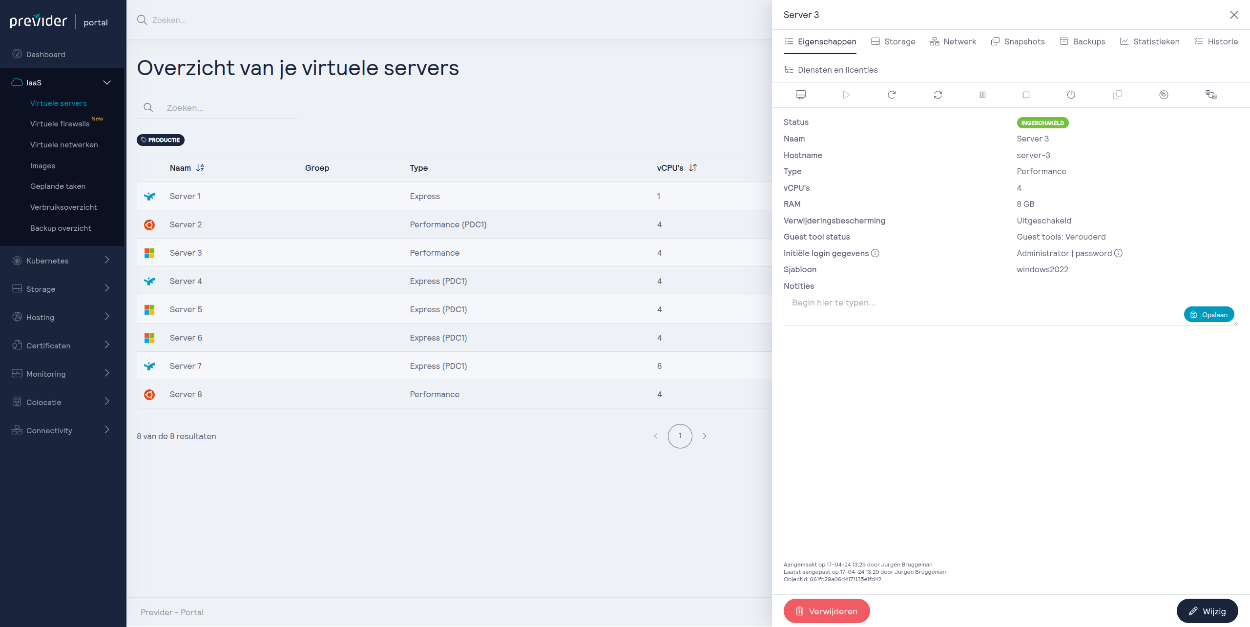Infrastructure as a Service: IaaS Virtuele servers
