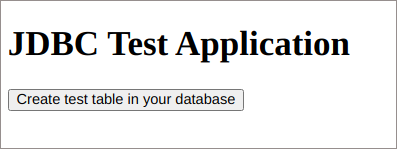 jdbc test application