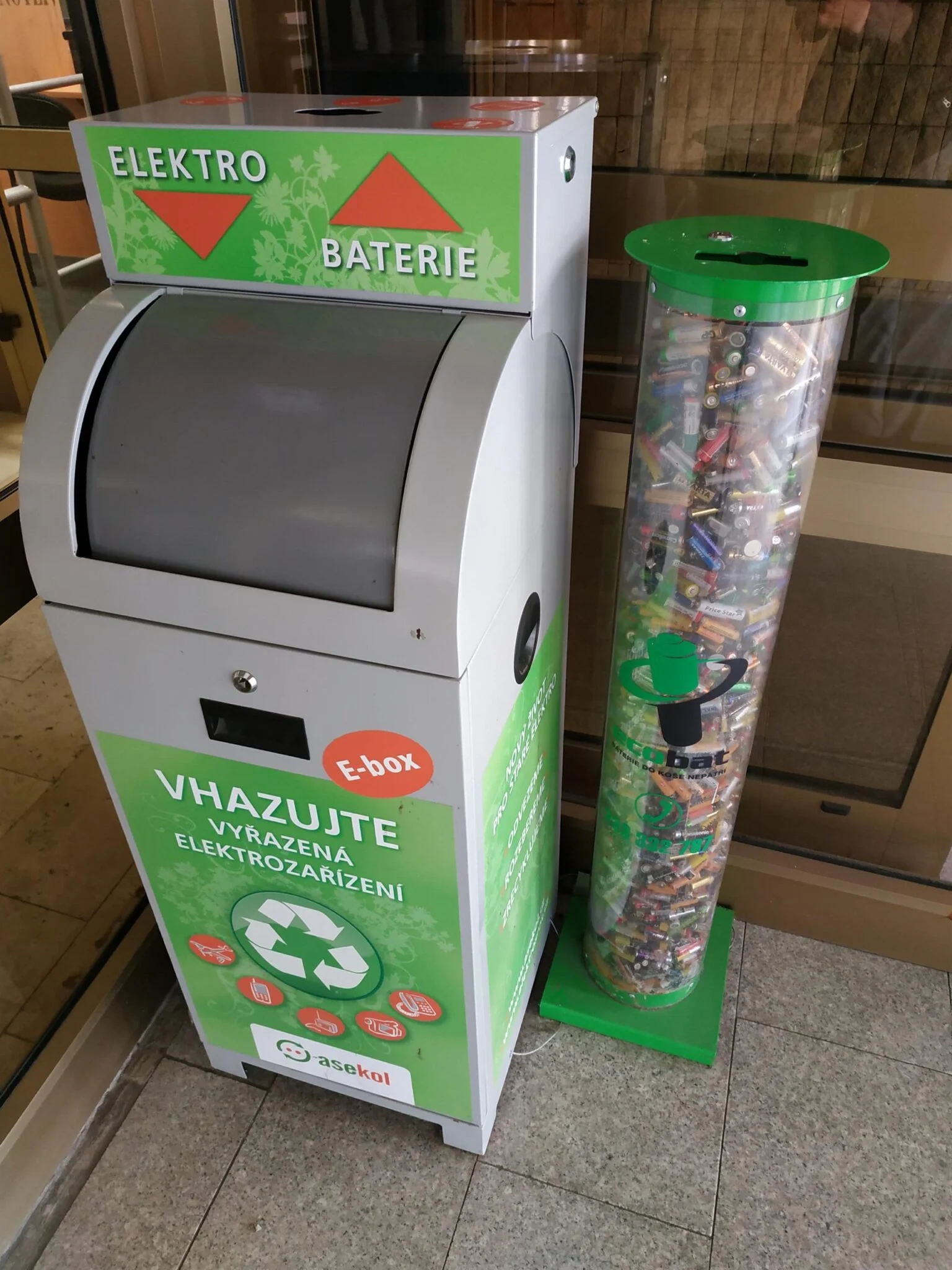 Díky že jste nám pomohli zaplnit znovu kontejner na použité baterie