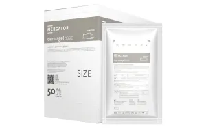 dermagel basic 50 par, rękawice chirurgiczne, lateksowe, bezpudrowe, kolor kremowobiały