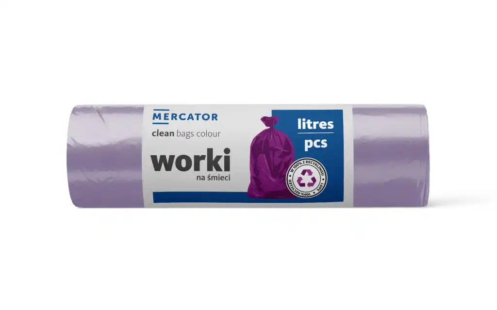 Clean bags colour 120l violet 10 ks (GB21011906)