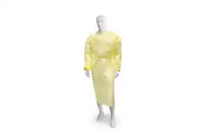 Medical Isolation Gown (cuff) Yellow 10 pcs