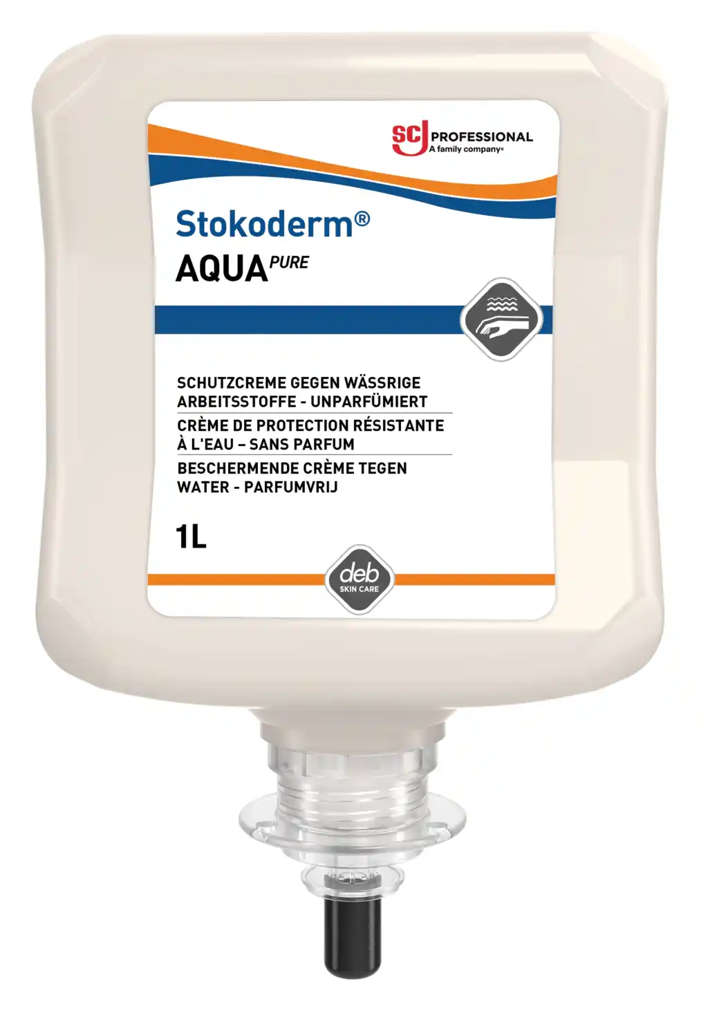 Stokoderm AQUA PURE ochranný krém do vlhkého prostredia, 1 l (SAQ1L)