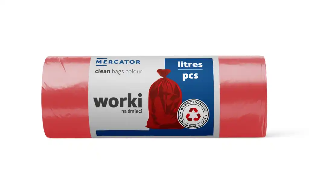 Clean bags color 120l red 25 ks (GB21011806)