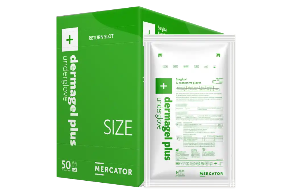 Mercator Dermagel plus underglove, balenie 50 párov (RC100650)