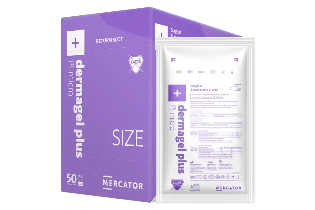 Mercator Dermagel plus PI micro, balenie 50 párov (RC500670)