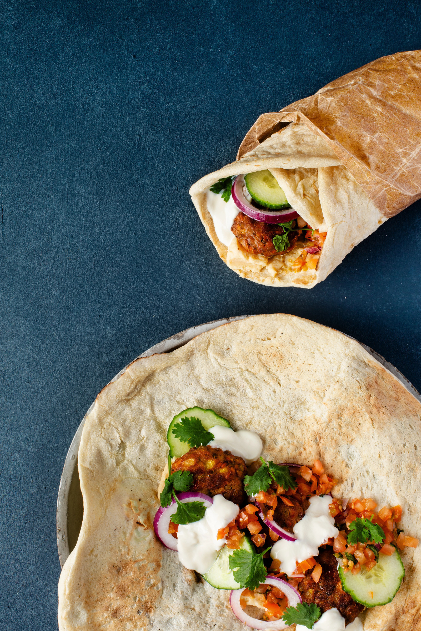 Marokkolainen kasvis-shawarma