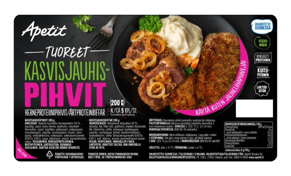 Apetit Tuoreet Kasvisjauhispihvit 200 g