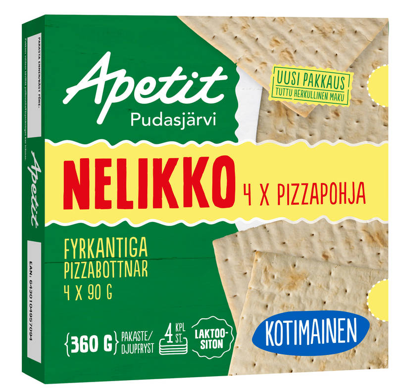 Apetit Pizzapohja nelikko 360 g
