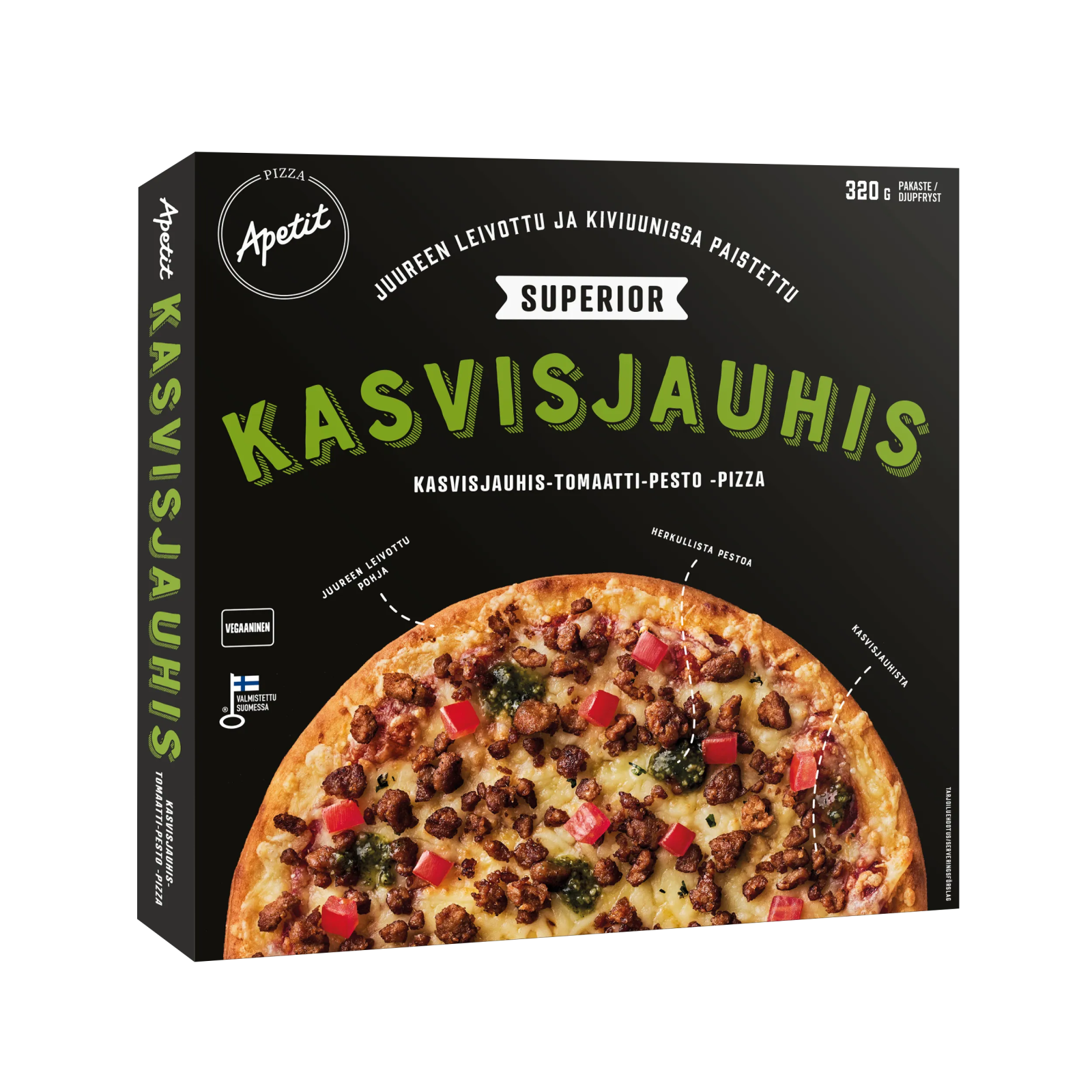 Apetit Superior Kasvisjauhis pizza pakaste 320g