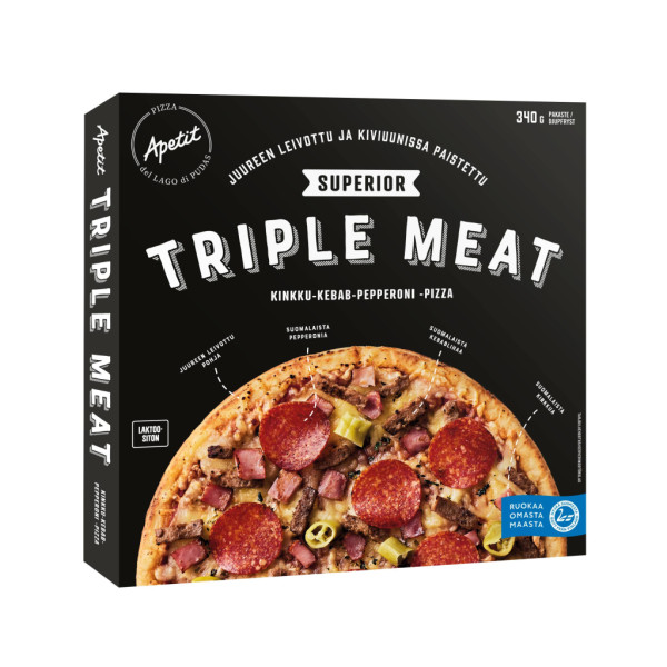 Apetit Superior Triple Meat pizza pakaste 340g
