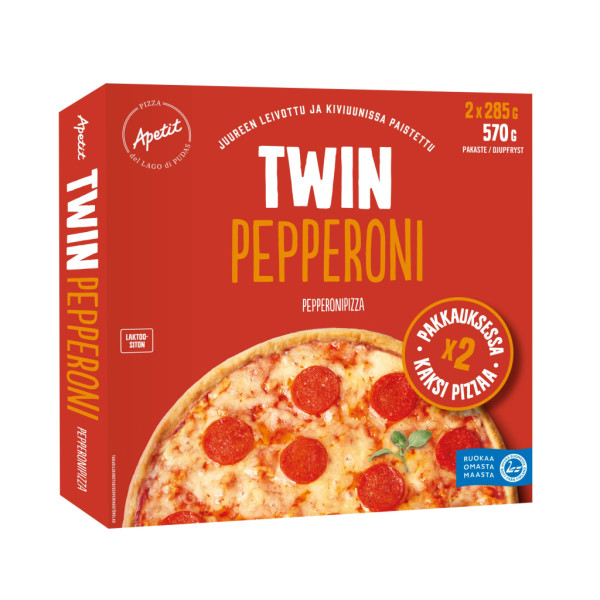 Apetit Twin Pepperoni pizza pakaste 2x285g