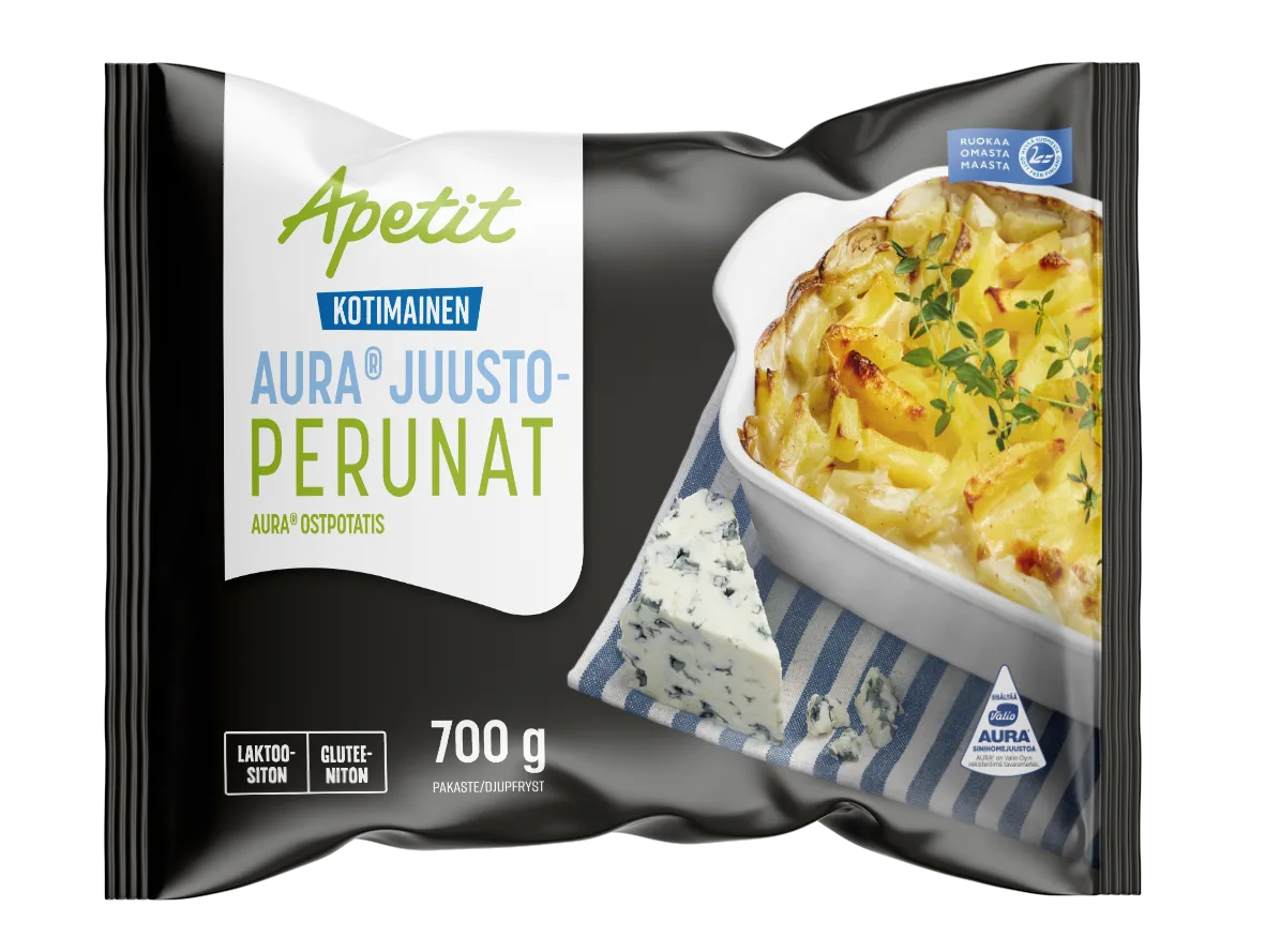 Apetit Kotimainen AURA ® juustoperunat pakaste 700g