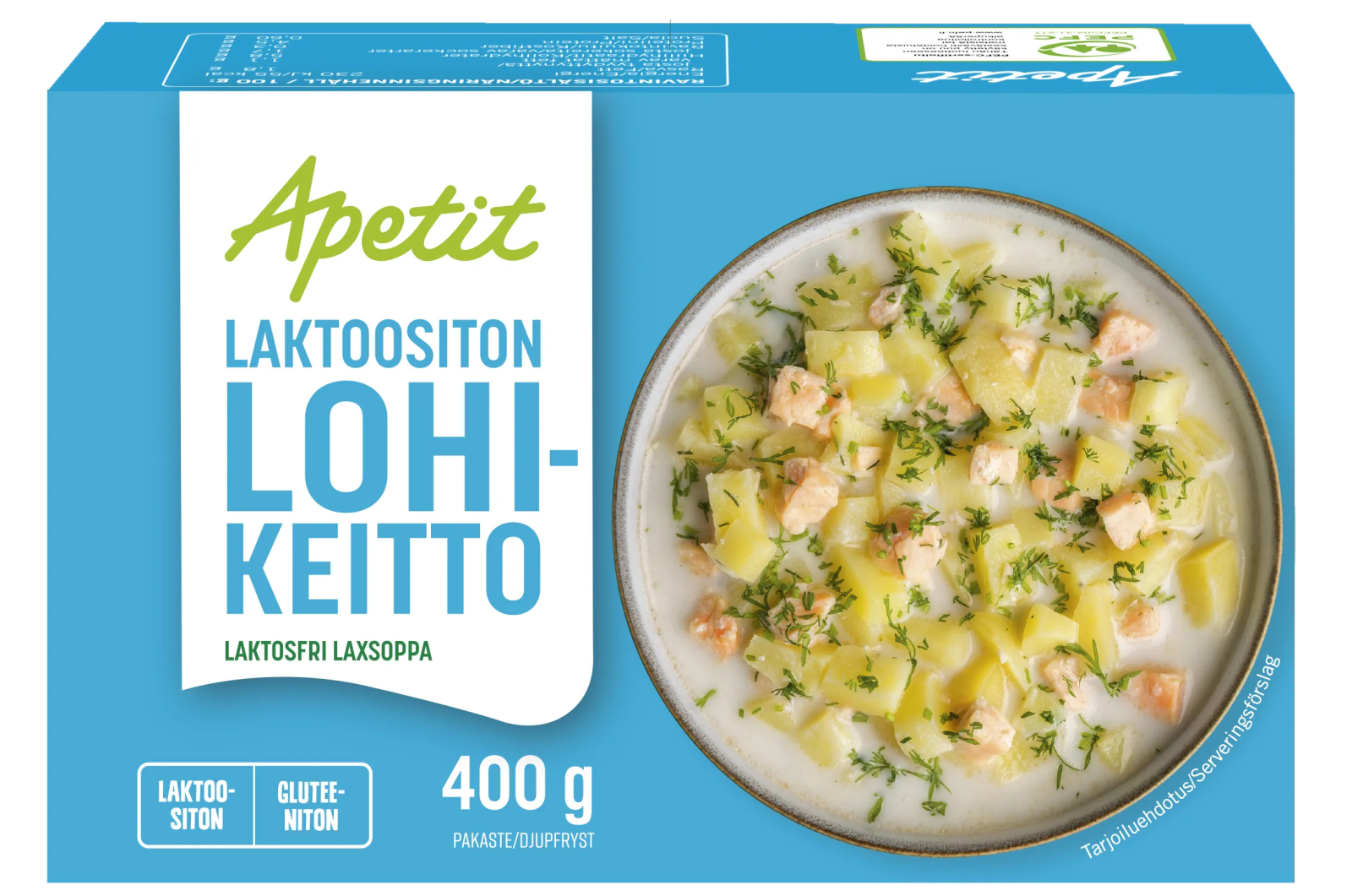 Apetit Laktoositon lohikeitto pakaste 400g