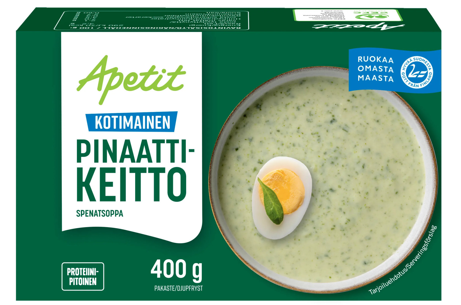 Apetit Kotimainen Pinaattikeitto pakaste 400g