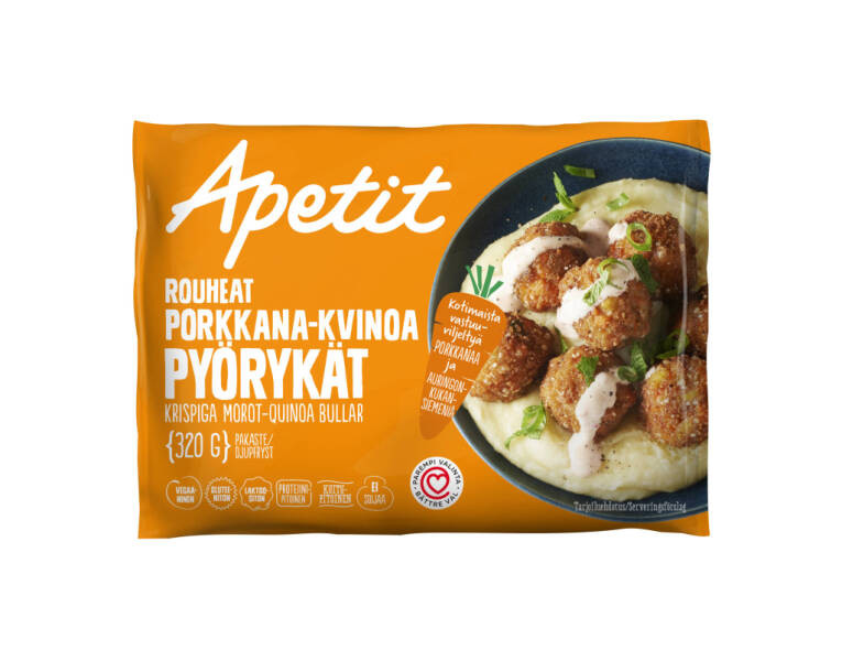 Rouhea Porkkana-kvinoapyörykkä 320 g