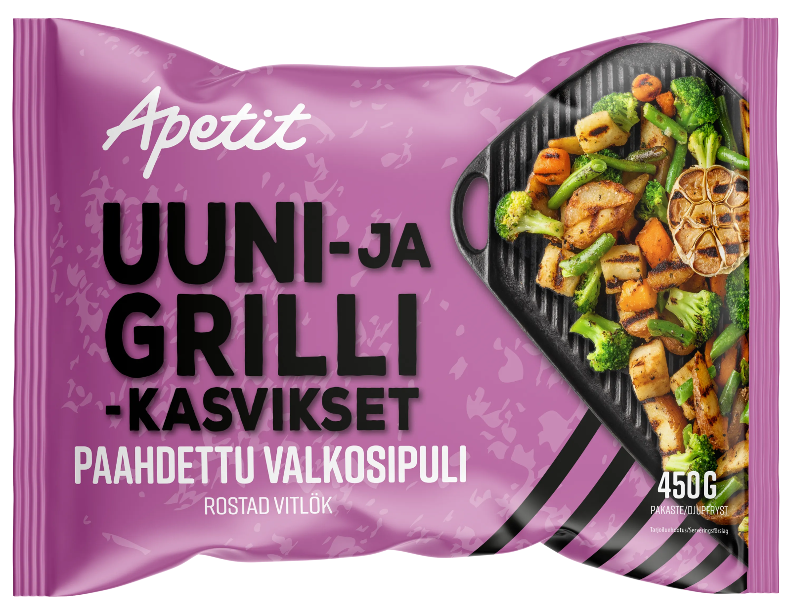 Apetit Uuni- & Grillikasvikset Paahdettu valkosipuli pakaste 400g