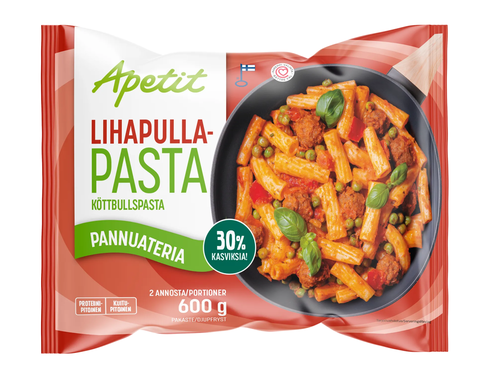 Apetit Pannuateria Lihapullapasta pakaste 600g