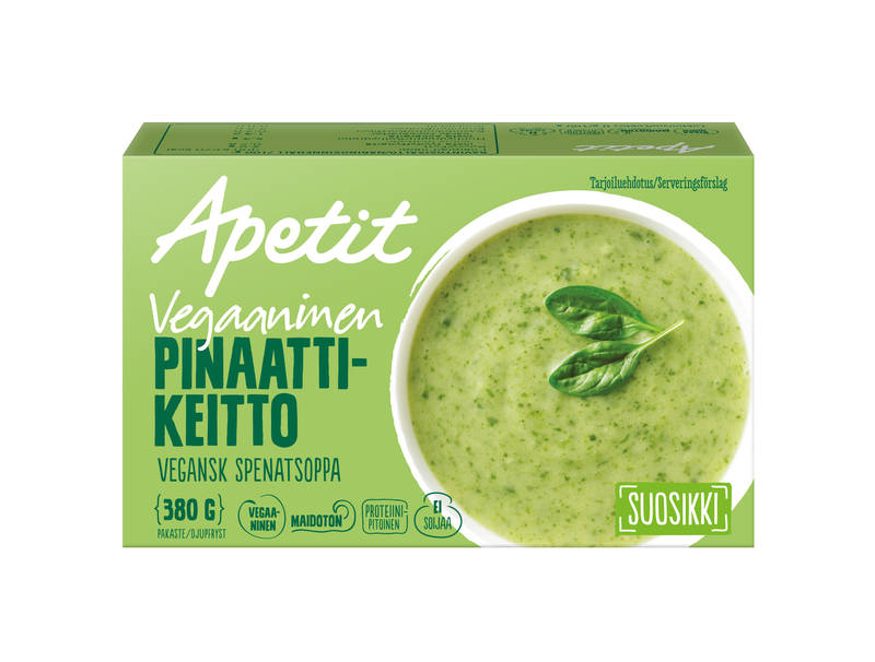 Apetit Vegaaninen pinaattikeitto 380 g