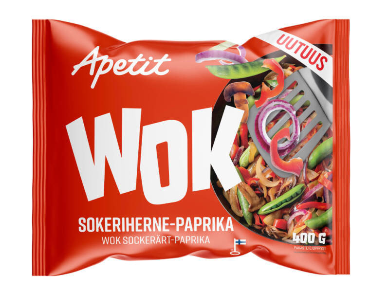 Apetit Wok Sokeriherne-paprika pakaste 400g