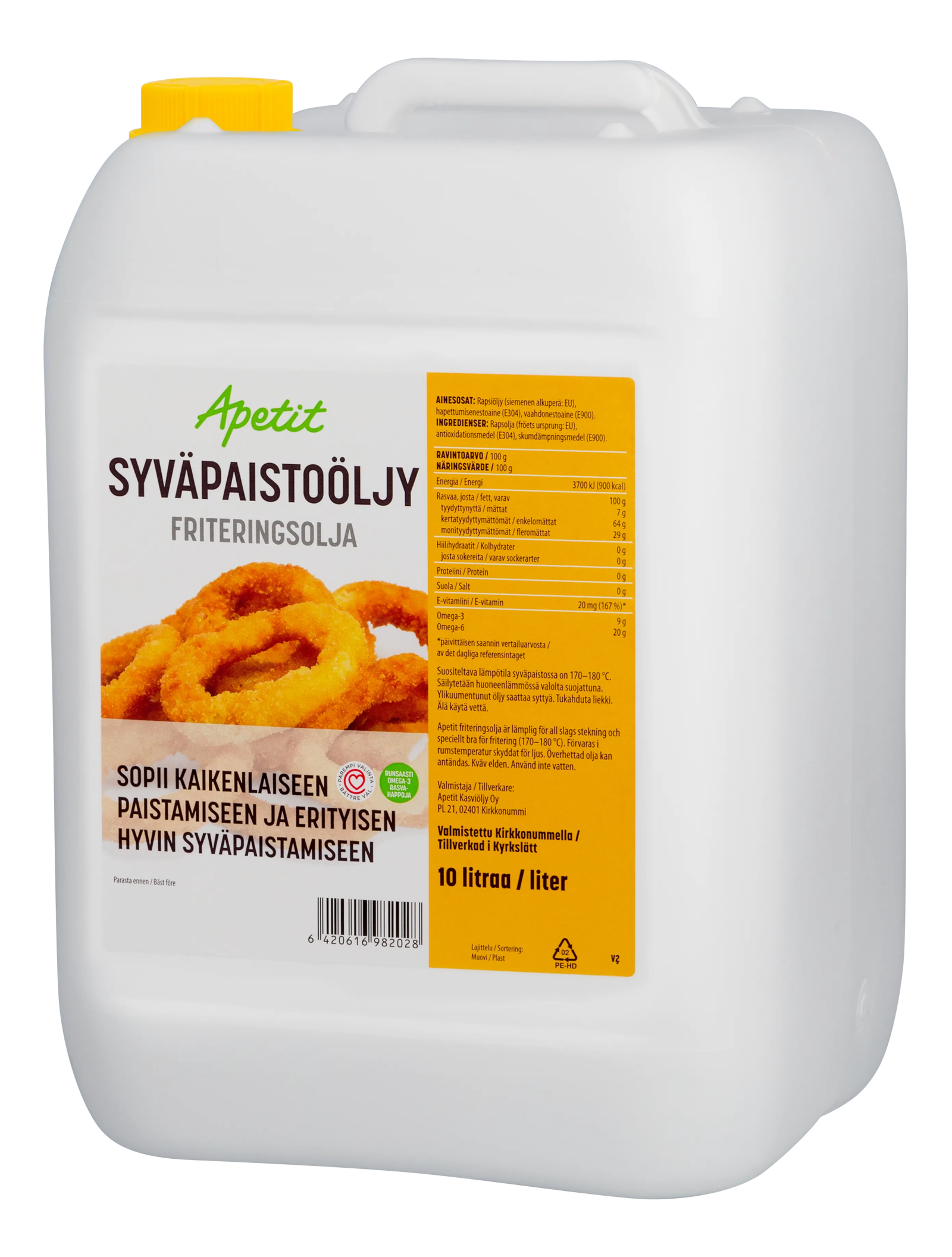 Apetit Syväpaistoöljy 10L