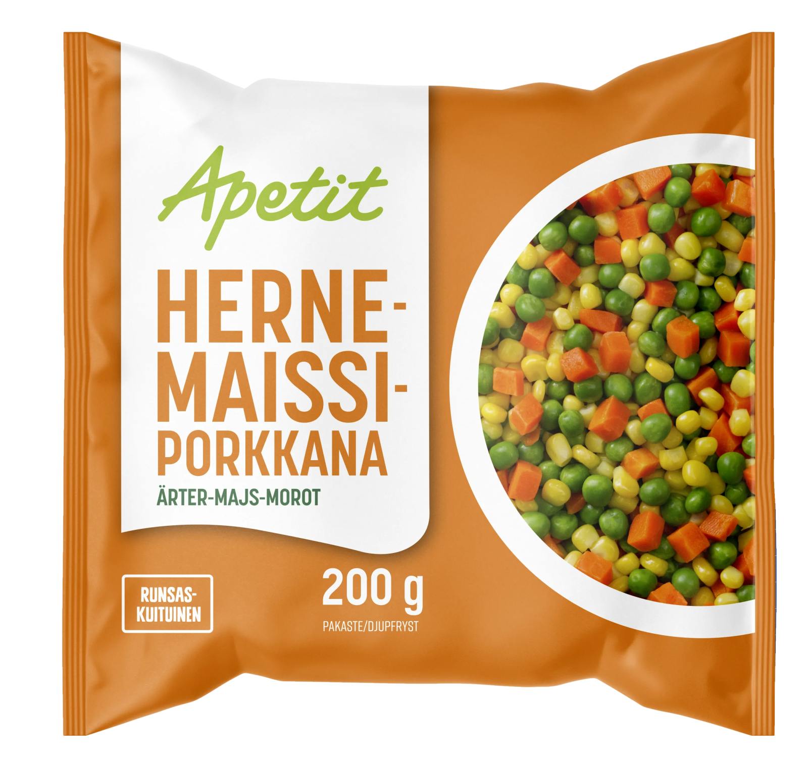 Apetit Herne-maissi-porkkana pakaste 200g