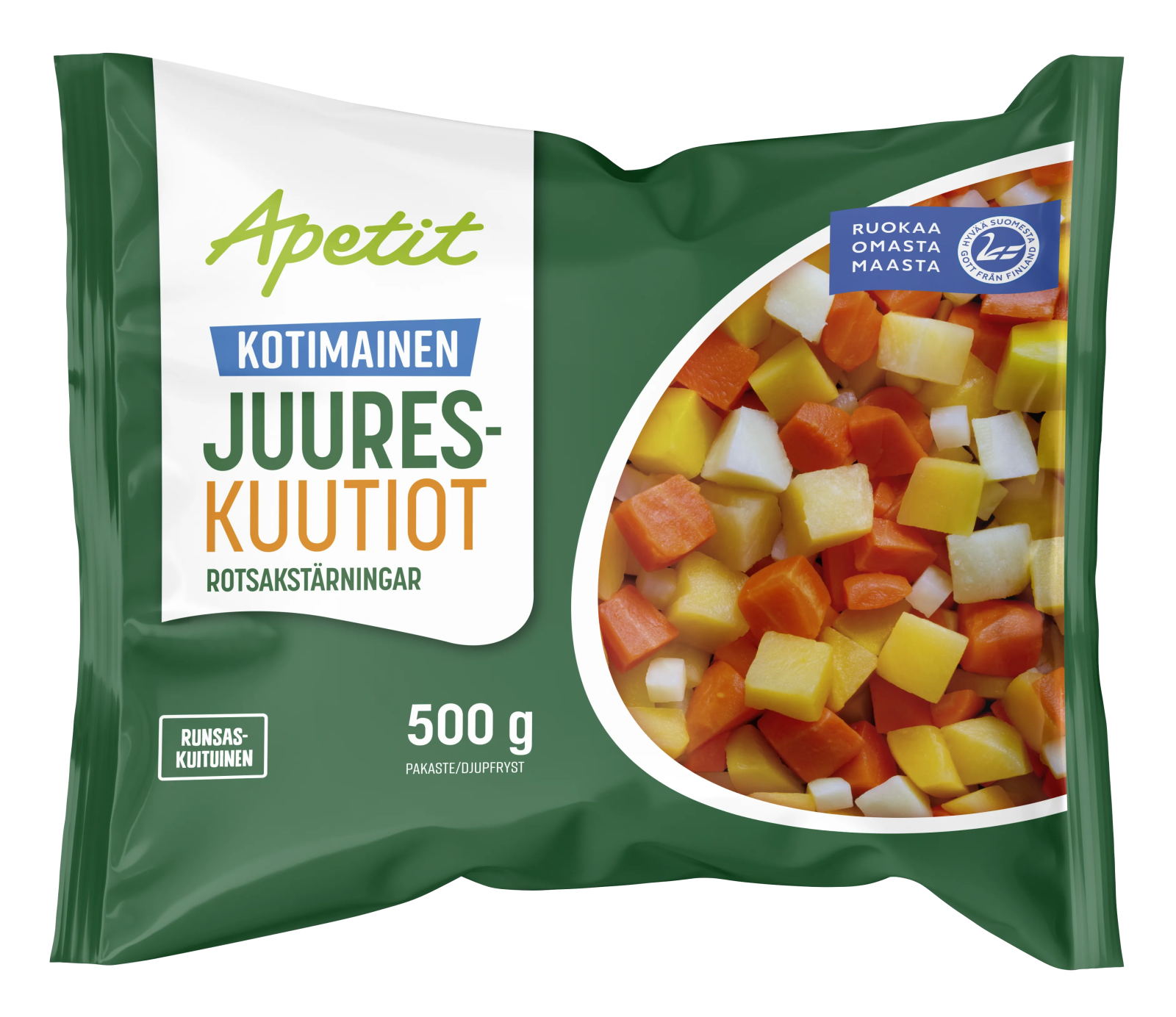 Apetit Kotimainen Juureskuutiot pakaste 500g