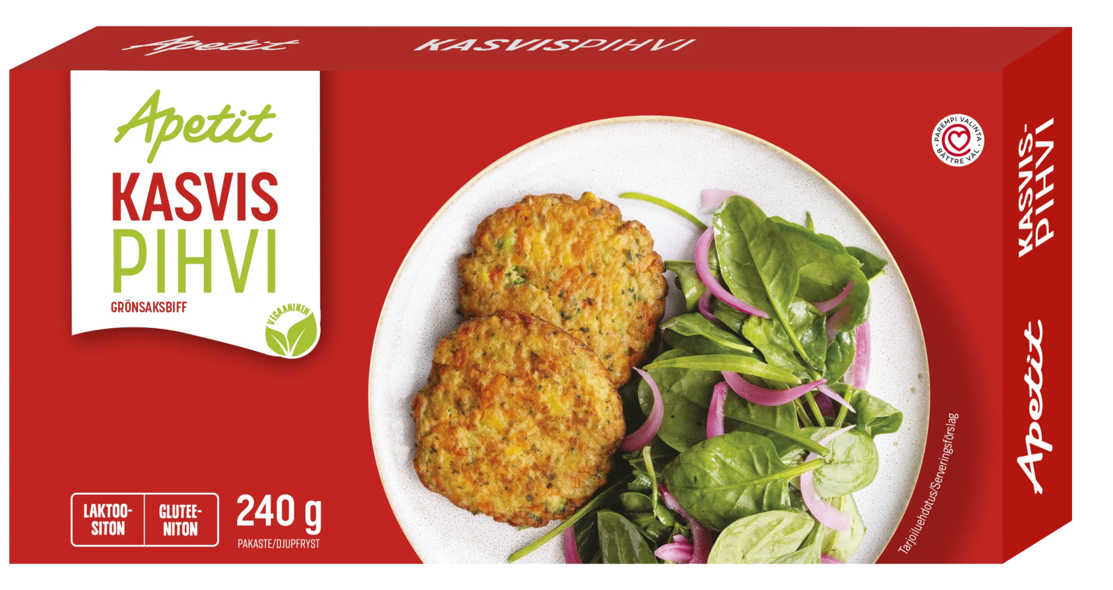 Apetit Kasvispihvi kypsä pakaste 240g