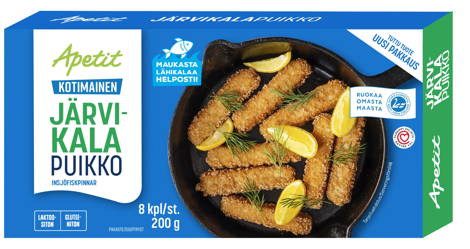 Apetit Kotimainen Järvikalapuikko pakaste 200g